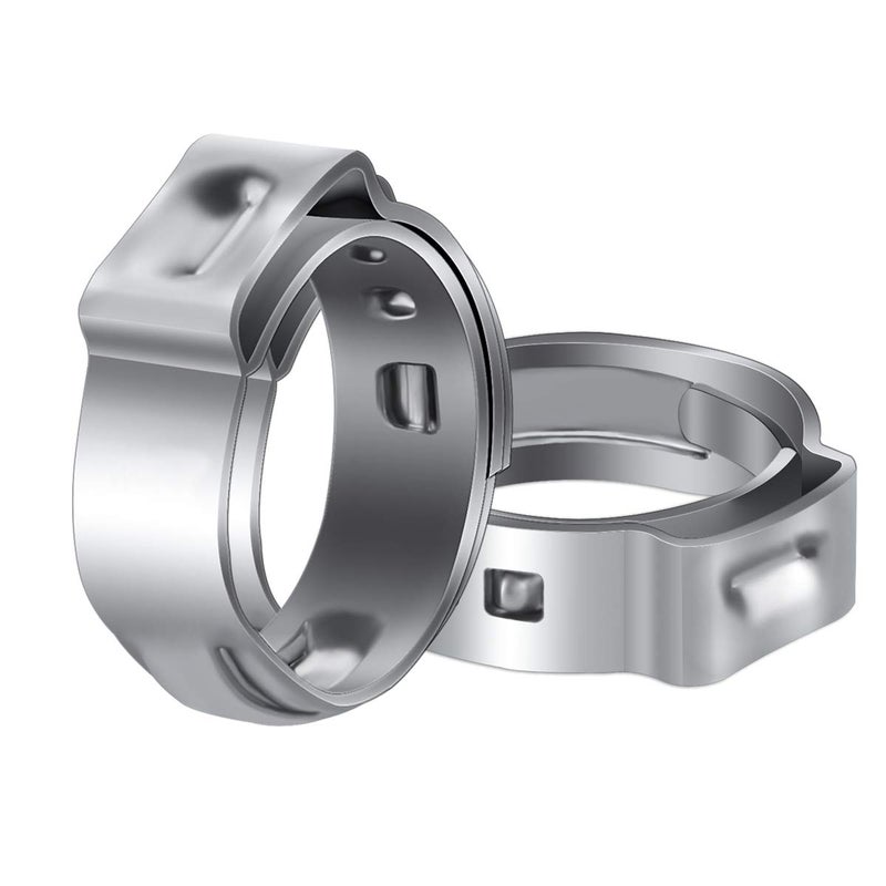 LOKMAN 50 Pack 3/4 Inch PEX Cinch Clamps, Stainless Steel Cinch Crimp Rings Pinch Clamps for PEX Tubing Pipe Fitting Connections (3/4 Inch) - Image 1